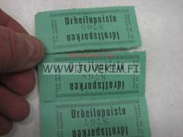 Urheilupuisto - Idrotsparken -pääsyliput