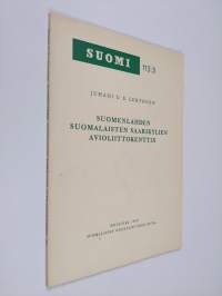 Suomenlahden suomalaisten saarikylien avioliittokenttiä