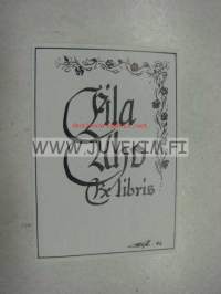 Ex Libris Aila Aho -kirjanomistajamerkki