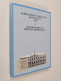 Korkeimman oikeuden ratkaisuja 1997