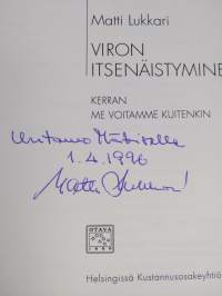 Viron itsenäistyminen : kerran me voitamme kuitenkin (tekijän omiste)