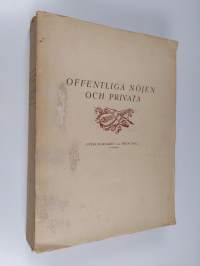 Offentliga nöjen och privata i Helsingfors 1812 - 1827 med en historisk översikt