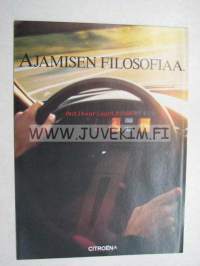 Citroën - ajamisen filosofiaa, jousityus, turvallisuus, muotoilu eri malleissa -myyntiesite / sales brochure