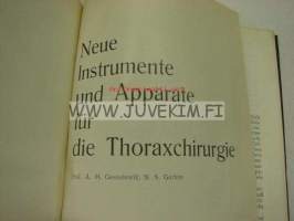 Neue Instrumente und Apparate für die Thorax-Chirurgie V/O &quot;Medexport&quot; -lääketieteellisten instrumenttien luettelo