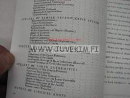 Manual of operative procedure and surgical knots