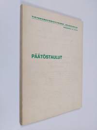 Päätöstaulut