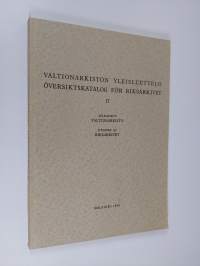 Valtionarkiston yleisluettelo 2