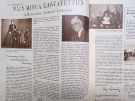 Kotiliesi joulu 1950 nr 24, 15.12.1950 Joulunumero, Kansikuvitus Martta Wendelin, Kansanedustaja Tyyne Leivo-Larsson, Kunnan emäntiä, Teollisuusneuvos Yrjö Laine...