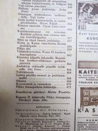 Kotiliesi joulu 1950 nr 24, 15.12.1950 Joulunumero, Kansikuvitus Martta Wendelin, Kansanedustaja Tyyne Leivo-Larsson, Kunnan emäntiä, Teollisuusneuvos Yrjö Laine...