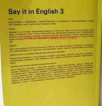 Say it in English 3 Workbook