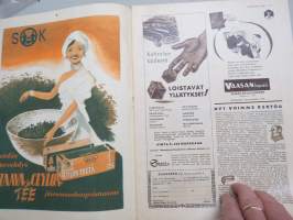 Kotiliesi 1951 nr 2, Kansikuva Martta Wendelin, SOK Olympia Ceylon-tee, Pikkulapset ja elokuvat mm. Disney Tuhkimo, Ravintomme tieteen valossa, Oksa osattomallekin..