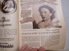 Kotiliesi 1951 nr 2, Kansikuva Martta Wendelin, SOK Olympia Ceylon-tee, Pikkulapset ja elokuvat mm. Disney Tuhkimo, Ravintomme tieteen valossa, Oksa osattomallekin..
