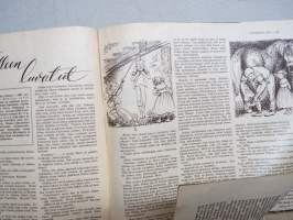 Kotiliesi 1951 nr 2, Kansikuva Martta Wendelin, SOK Olympia Ceylon-tee, Pikkulapset ja elokuvat mm. Disney Tuhkimo, Ravintomme tieteen valossa, Oksa osattomallekin..