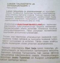 Lukion  talousoppi ja yhteiskuntaoppi   1