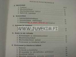 Traktoreita, moottorityökoneita ja moottorikäyttöisiä laitteita koskevia määräyksiä 1958