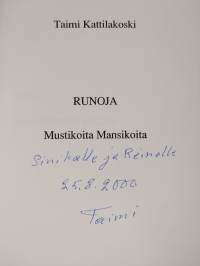 Mustikoita, mansikoita : runoja (signeerattu, tekijän omiste)