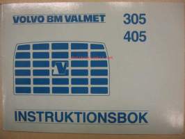 Volvo BM Valmet 305, 405 traktor Instruktionsbok -käyttöohjekirja ruotsiksi