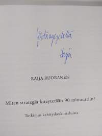 Miten strategia kiteytetään 90 minuuttiin: Tutkimus kehityskeskusteluista