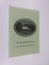 Viime vuonna Kustavissa : kesän 1999 Volter Kilpi -juhlan satoa