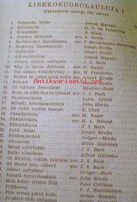 Kirkkokuorolauluja I 