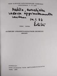 Akateemisen luokanopettajakoulutuksen ensimmäiset askeleet (signeerattu)