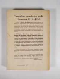 Tasavallan presidentin vaalit Suomessa 1919-1950