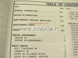 Caterpillar 988B Wheel Loader Parts Manual I-III (3408 engine) -kuormaaja varaosaluettelo 3-osaisena