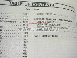 Caterpillar 988B Wheel Loader Parts Manual I-III (3408 engine) -kuormaaja varaosaluettelo 3-osaisena