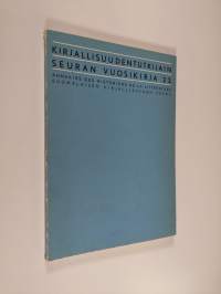 Kirjallisuudentutkijain seuran vuosikirja 22