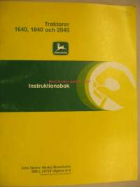 John Deere 1640 1840 2040 Instruktionsbok