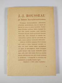 J.-J. Rousseau ja hänen kasvatusaatteensa