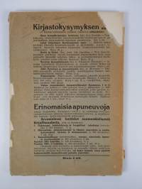 Kirjastot ja kansankasvatus : muistiinpanoja opintomatkalta