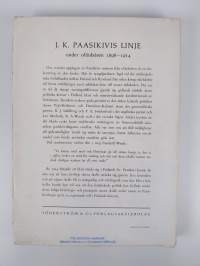 J. K. Paasikivis linje under ofärdsåren 1898-1914 (lukematon)