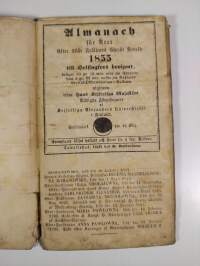 Almanach för året 1855 efter wår Frälsares Christi födelse 1855 - Almanach för året efter vår Frälsares Christi födelse 1855