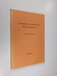 Tampereen yliopiston opetusohjelma lukuvuonna 1975-1976