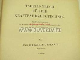Tabellenbuch für die Kraftfahrzeug-Technik