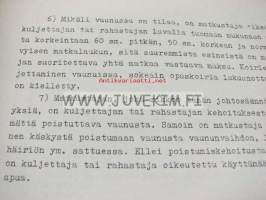 Turun kaupungin liikennelaitos Ohjeita ja järjestysmääräyksiä liikenneosaston henkilökunnalle 1953