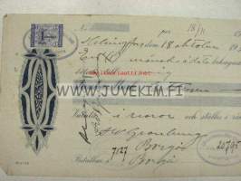 A. Granberg 18.11.1930 -vekselilomake