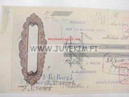 A. Granberg 15.8.1914 -vekselilomake