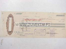 A. Granberg 15.9.1914 -vekselilomake
