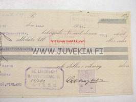 A. Granberg 15.9.1914 -vekselilomake