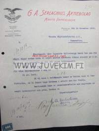 G. A. Serlachius Ab Mänttä 14.12.1915 -asiakirja