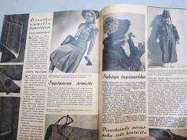 Kotiliesi 1941 nr 17, syyskuu I, 1.9.1941, Kansikuvitus Martta Wendelin, Kodit ja suuri aika, Yhteisvoimin avuttomien avuksi, Työtytöt, Vihannestalkoot, Kalaa, ym.