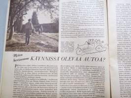 Kotiliesi joulu 1950 nr 19, 1.10.1950, SOK Johanna-kahvi, Perheenemännän työsuunnittelu, Fanny Uotila - Ilmajoki Korven tila, Sänky selän mukaan, Kudonnaisia, ym.