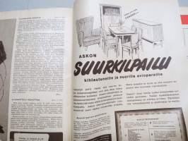 Kotiliesi joulu 1950 nr 19, 1.10.1950, SOK Johanna-kahvi, Perheenemännän työsuunnittelu, Fanny Uotila - Ilmajoki Korven tila, Sänky selän mukaan, Kudonnaisia, ym.