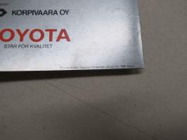Toyota Camry -myyntiesite (ruotsiksi, på svenska)