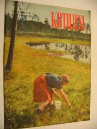 Kotiliesi 1953 nr 17, Mainio makaroni, Atlas jumpperityttö, Kotiapulainen, Teinityttö, Sienimetsään, Asko-mainos, ym.