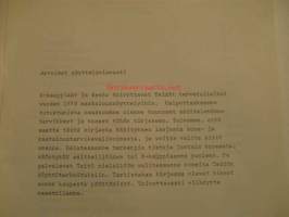 Näyttelytuulia K-kaupasta 1970  -tuoteluettelo