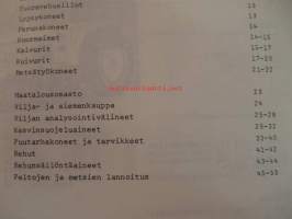 Näyttelytuulia K-kaupasta 1970  -tuoteluettelo