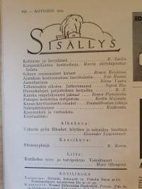 Kotiliesi N:o 19 Lokakuu I 1933. Kansikuva Rudolf Koivu: Pitsinnyplääjä